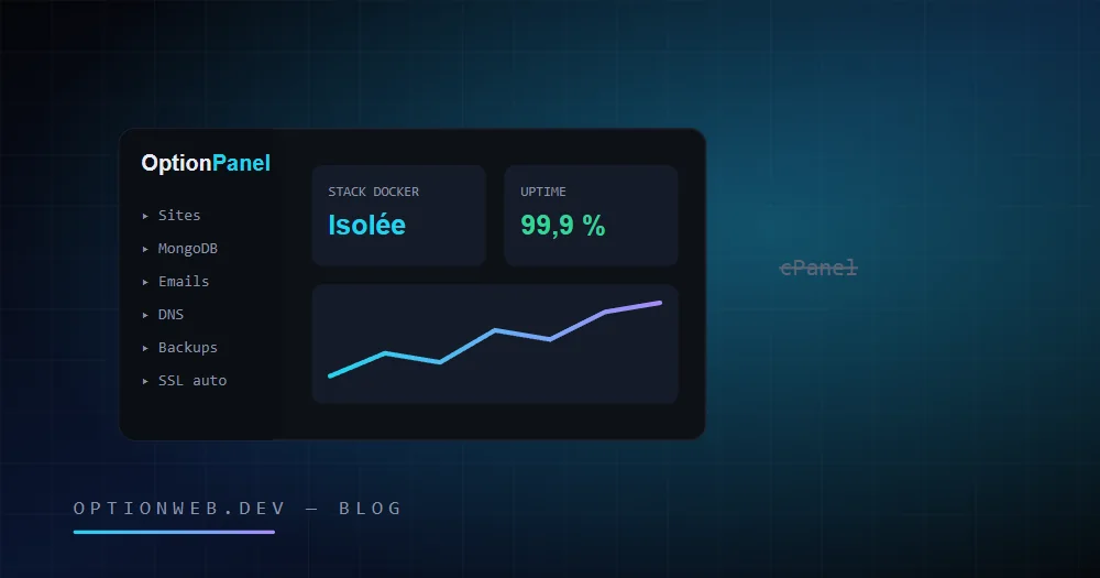 Kontejnerë Docker të izoluar që zëvendësojnë një server të përbashkët cPanel, me dry SSL dhe logon e OptionPanel